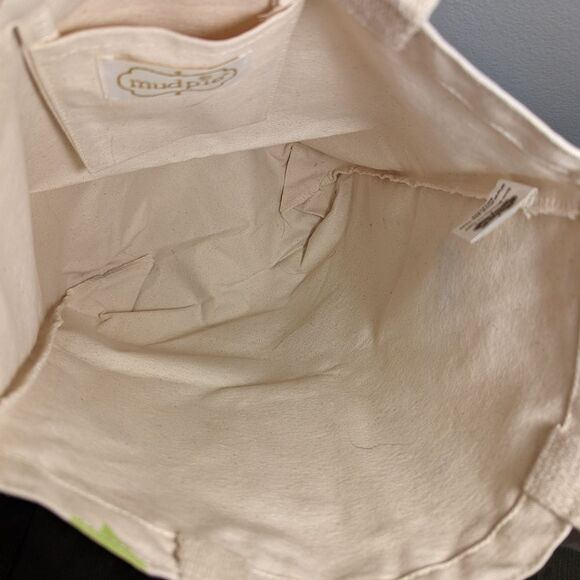 Mud Pie Vitamin Sea Tote Canvas Beach Bag - Picture 3 of 10